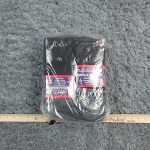 Diabetes & Circulatory Socks Mens 13-15 Black Crew Cotton Blend 3 Pair NWT